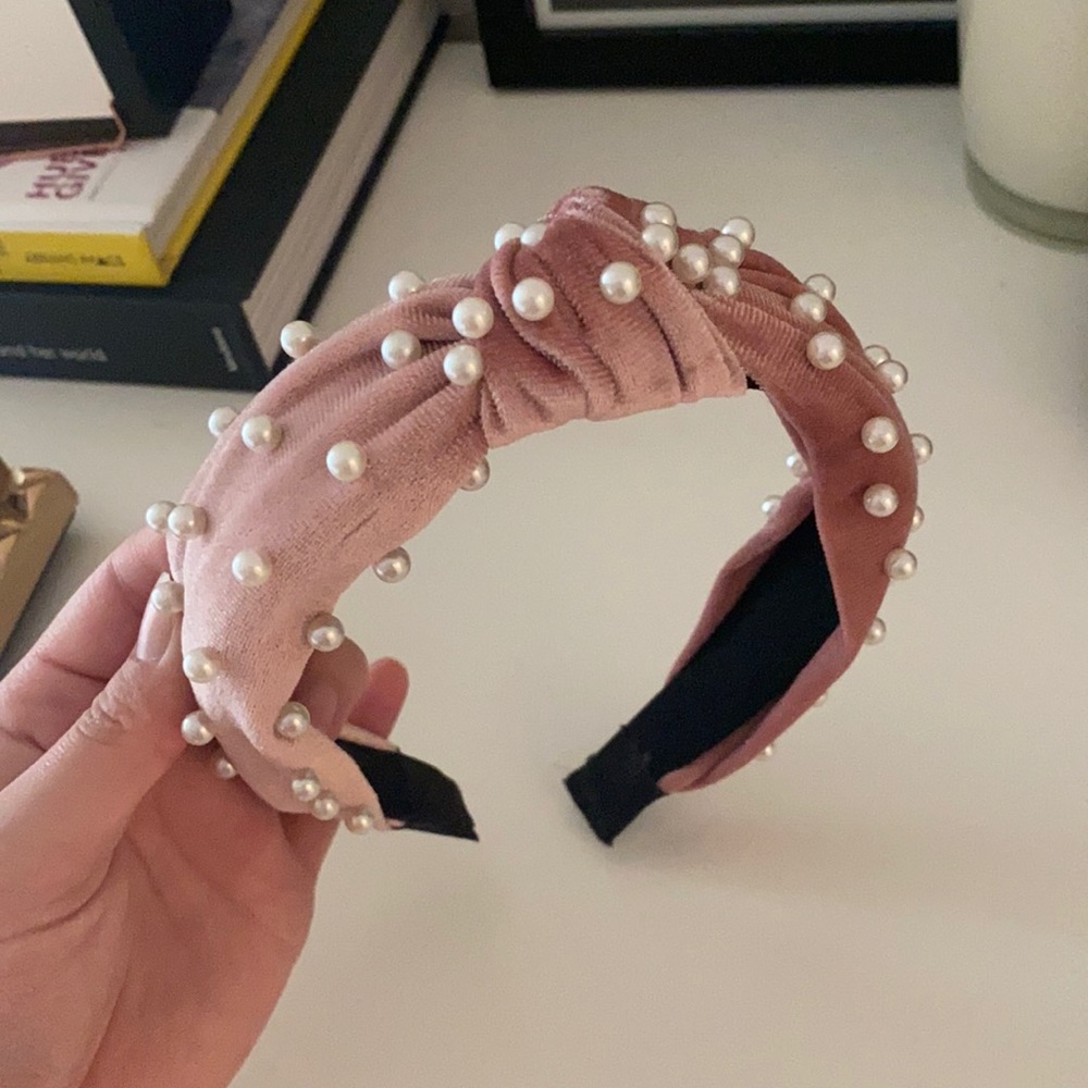 Pink Pearl Headband